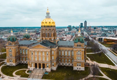 Des Moines aerial view